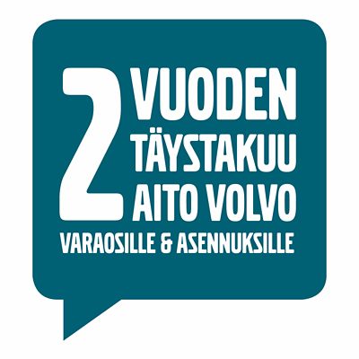 2 vuoden täystakuu aito volvo varaosille & asennuksille