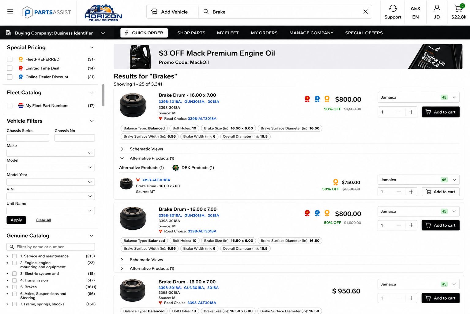 Mack Trucks today announced a comprehensive redesign of its PartsASIST™ online parts-ordering platform, delivering a modernized user interface, faster performance and new tools designed to simplify the parts-purchasing experience for customers and dealers.