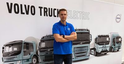 Janne Silvonen on Volvo Trucksin Commercial and Technical Manager Electromobility.