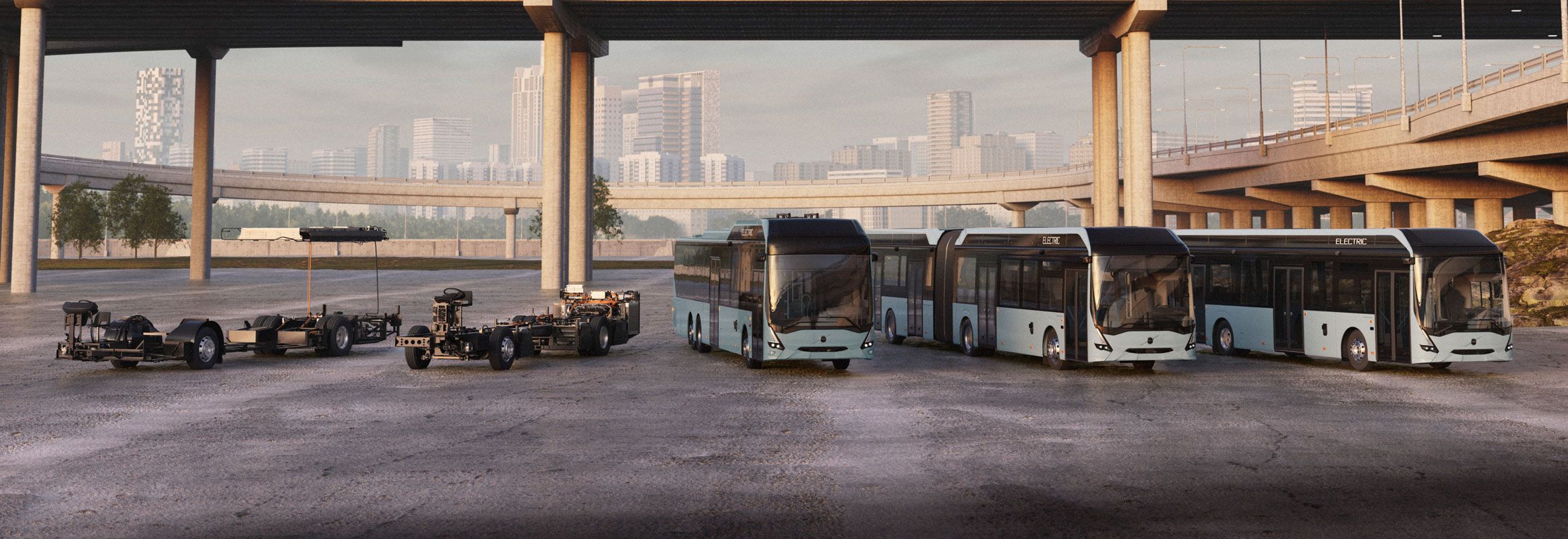 Volvo Bussars breddade elektriska utbudmed chassierna Volvo BZL och Volvo BZR, nya Volvo 8900 Electric och uppgraderade Volvo 7900 Electric Artic och Volvo 7900.