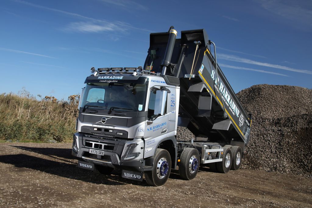 S R Harradine Haulage marks 25 years with new Volvo FMX tipper