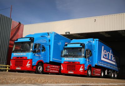 Lenham Storage has taken delivery of two new Volvo FM Electric 4x2 tractor units.