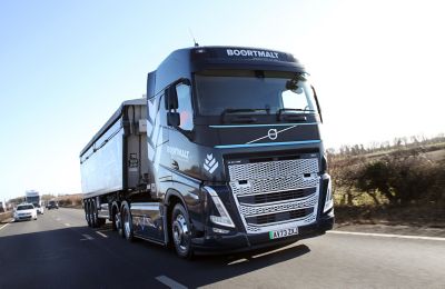 Boortmalt has put a new 44-tonne Volvo FH Electric 6x2 tractor unit into operation – believed to be the first heavy-duty electric truck working in East Anglia.