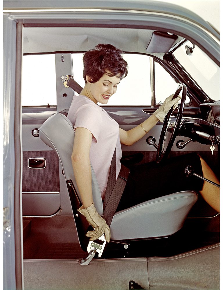 Three point seat belt store