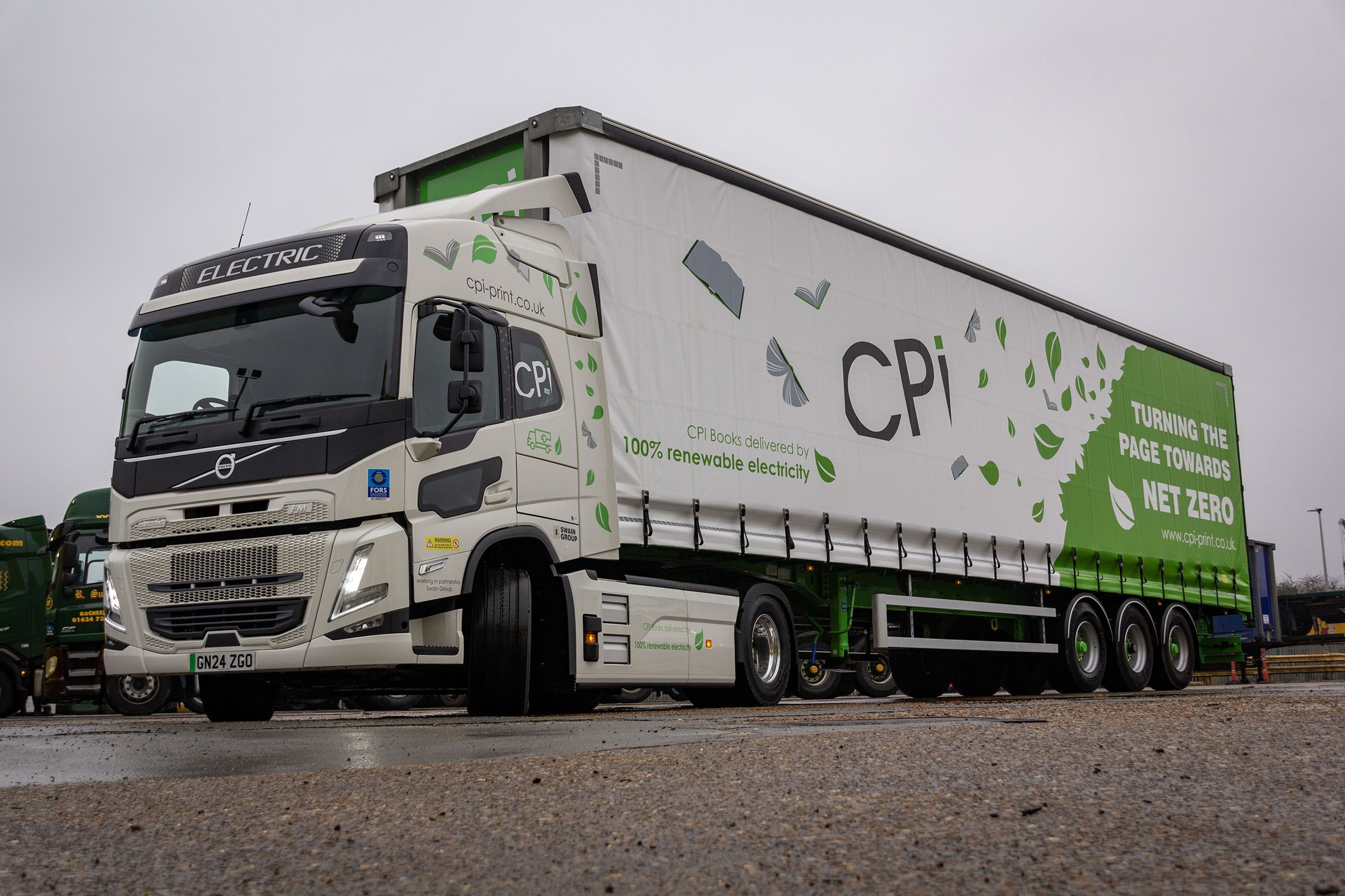 Volvo FM Electric helps R Swain and Sons turn new page for CPI Books' sustainability ambitions