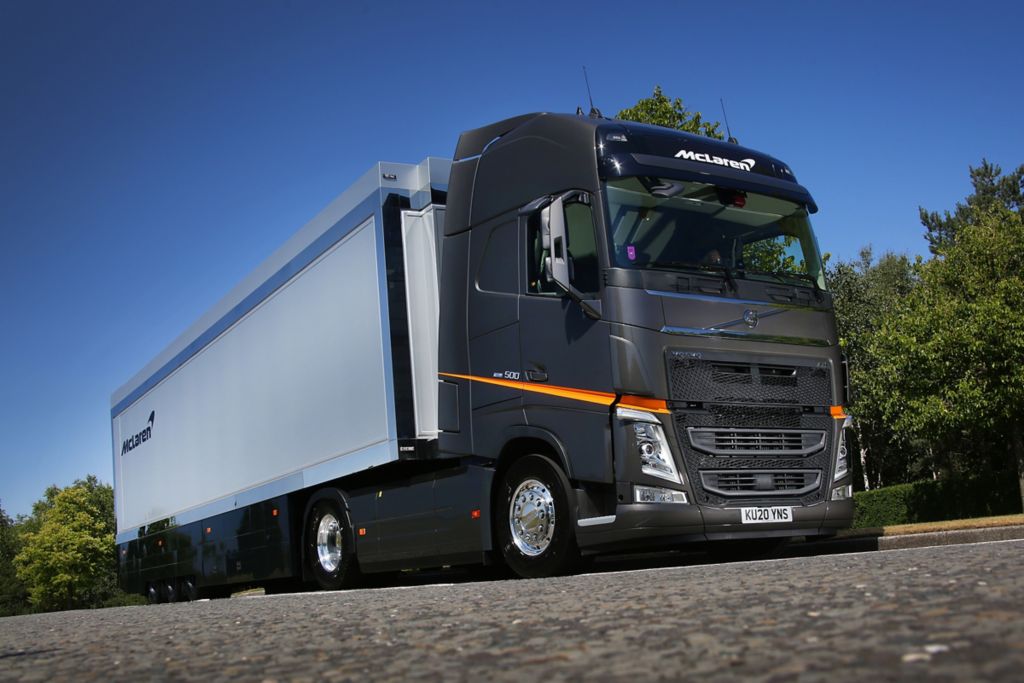 New Volvo FH fleet on the start line for McLaren Racing