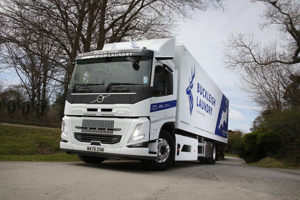 Buckleigh Laundry cleans up its fleet with Volvo FM Electric
