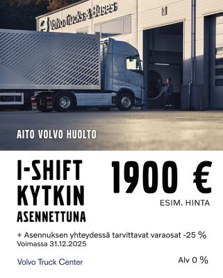 I-Shift kytkin asennettuna Volvo Trucks Suomi