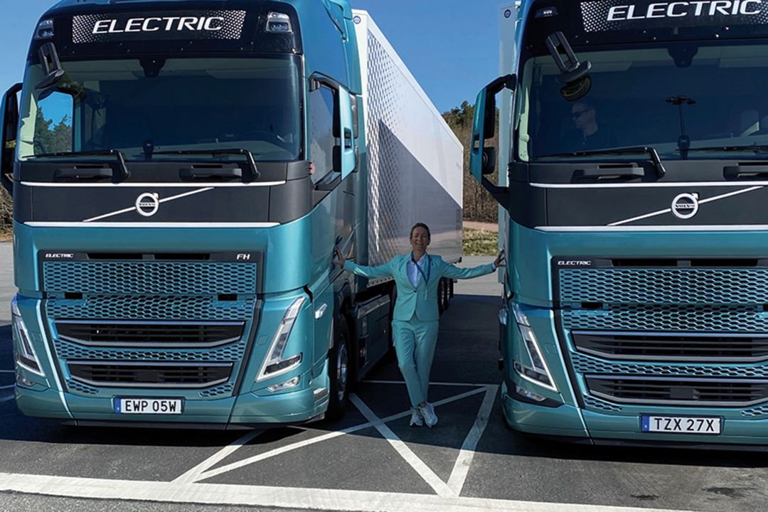 Volvo skal levere 20 tunge elektriske lastbiler til Amazon
