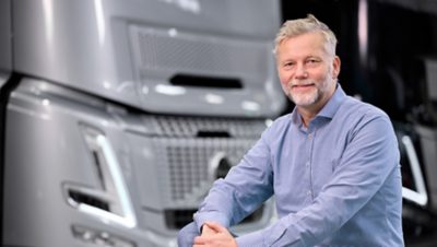 Volvo Trucksの空力特性担当シニア・テクノロジー・エキスパート、アンダース・テンスタム氏の写真。