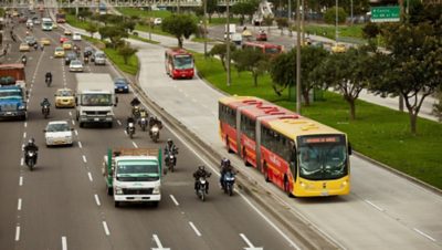 Volvo BRT in Bogotá