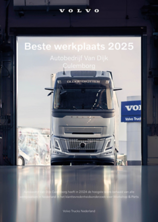 Locatie Culemborg van Volvo Trucks-dealer Van Dijk uitgeroepen tot 'Beste Werkplaats 2025'