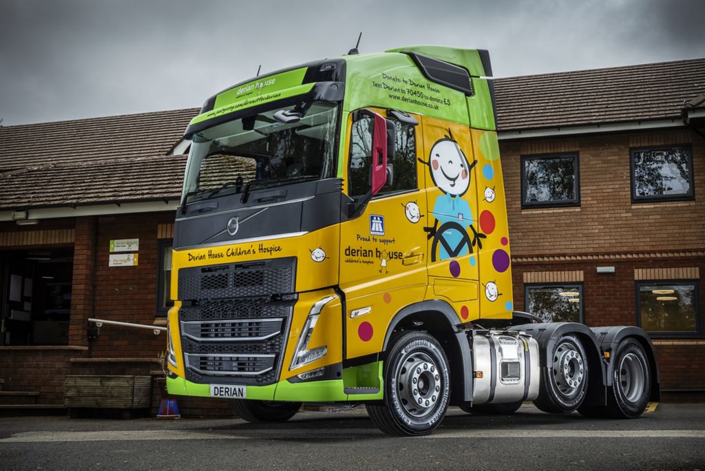 Striking charity demonstrator hits the road for Volvo dealer