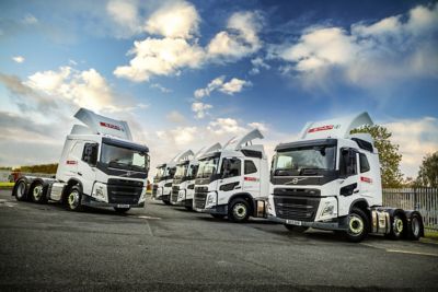 Ten new Volvo FM 6x2 tractor units have been delivered into A.F. Blakemore & Son