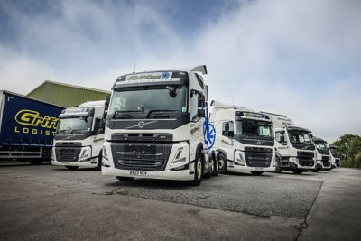 Griffins Logistics has taken delivery of 16 new Volvo trucks, two years after welcoming its first-ever model from the manufacturer.
