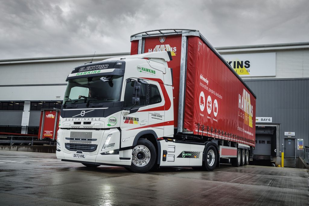 Hawkins Logistics powers up its deliveries with two Volvo FM electric trucks
