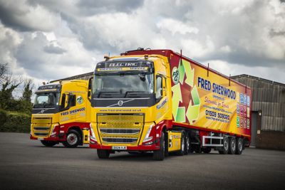 Fred Sherwood Transport has taken delivery of two new 44-tonne Volvo FH Electrics.