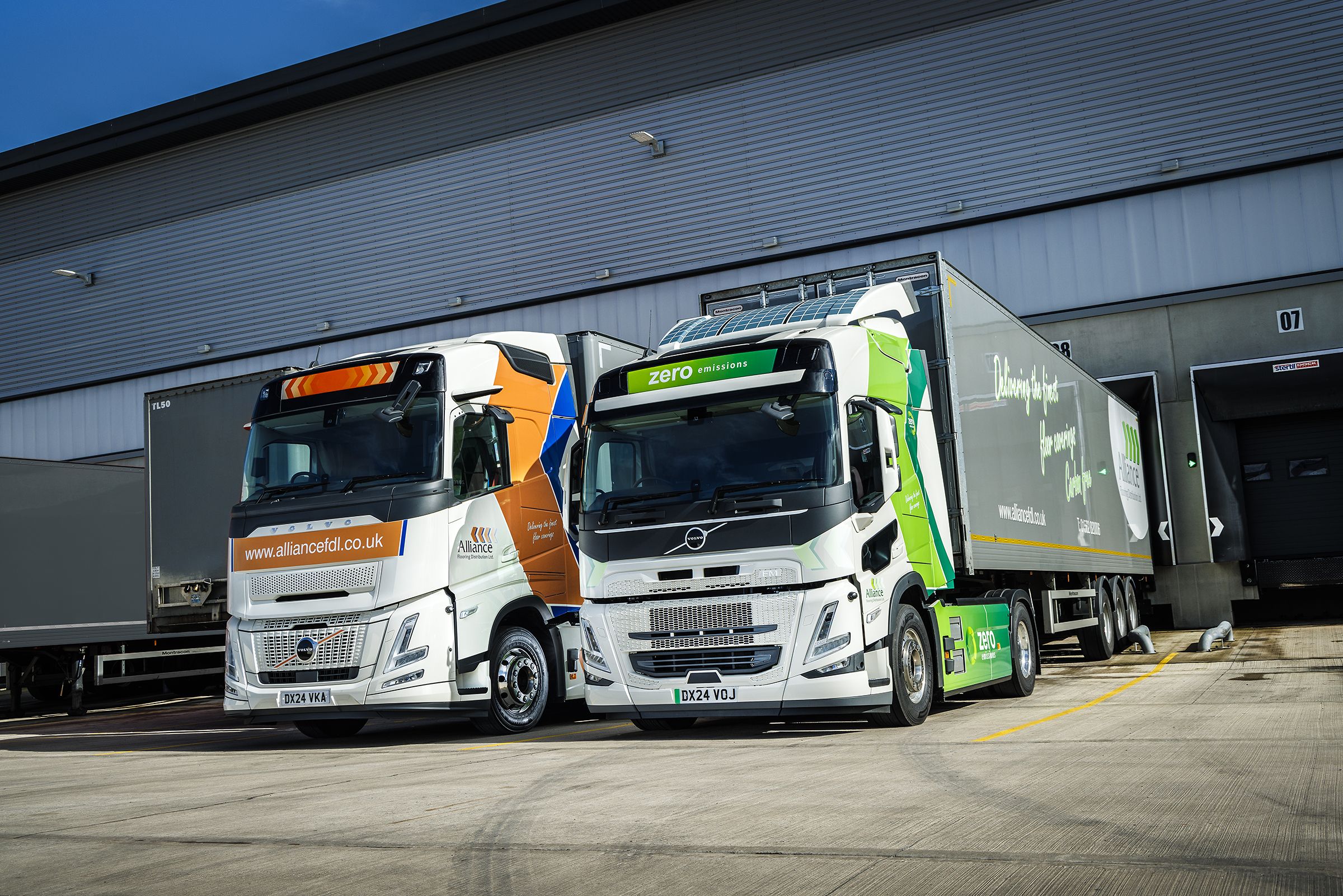 Alliance Flooring Distribution lays the foundation for a greener future with Volvo Trucks