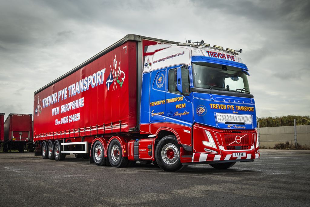 Volvo Trucks delivers the goods for Trevor Pye Transport with special anniversary FH Aero