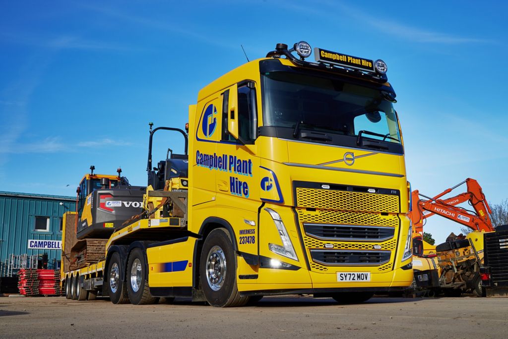 Eye-catching Volvo FH proves a top choice for Campbell Plant Hire