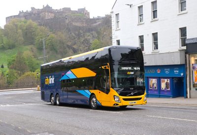 One of the 9700DD coaches in service with Citylink across Edinburgh