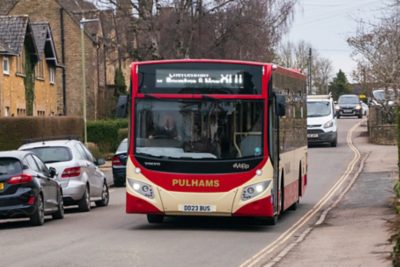 Pulham & Sons eVoRa DD23 BUS in service, photo credit: Pete Cook