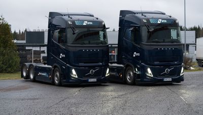 DFDS on ottanut käyttöön kaksi Volvo FH Aero Electric -sähkökuorma-autoa Suomessa. 