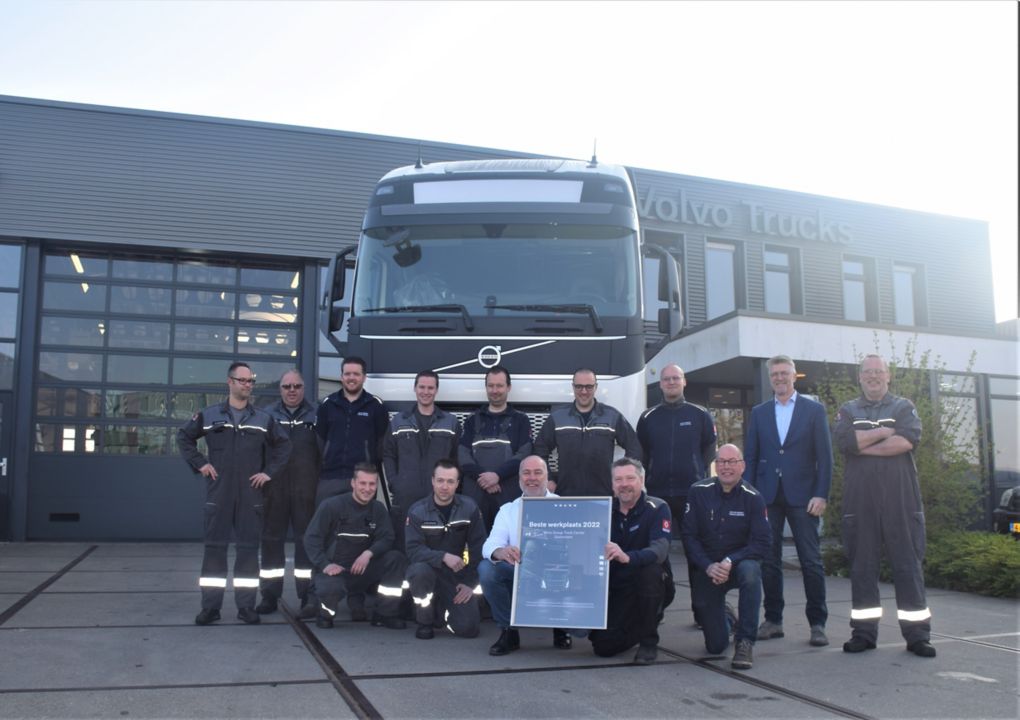 VGTC Gorinchem uitgeroepen tot beste Volvo Trucks-werkplaats