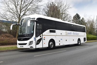 One out of the two Volvo 9700s delivered to Daish's Holidays 