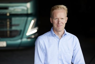 Daniel Bergstrand is product manager waterstof bij Volvo Trucks