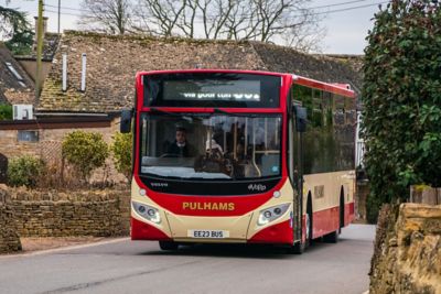Pulham & Sons eVoRa EE23 BUS in service, photo credit: Pete Cook