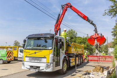 Highway maintenance contractor Ringway has taken delivery of a unique five-star DVS compliant 26-tonne Volvo FE Electric 6x2 rigid, with low-entry cab.
