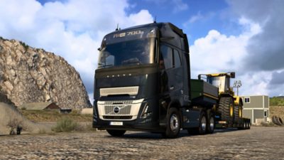 An image of a truck in Euro Truck Simulator 2