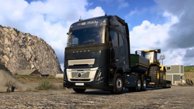 An image of a truck in Euro Truck Simulator 2