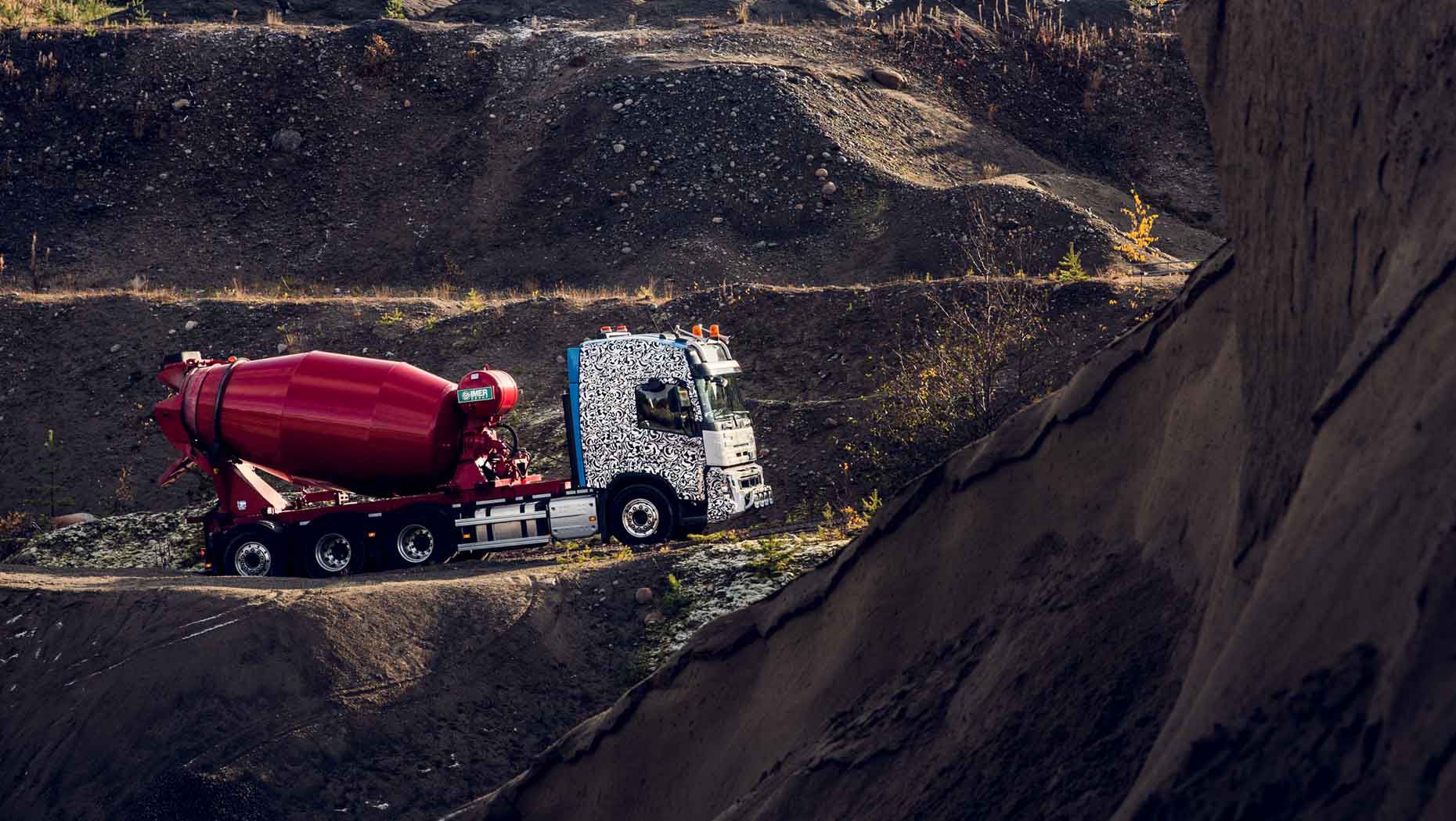 Volvo FMX a circular na mina de Renström perto de Skellefteå