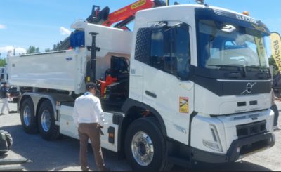FMX Electric 6x4 bibenne-grue