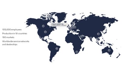 An overview of Volvo Group's global presence