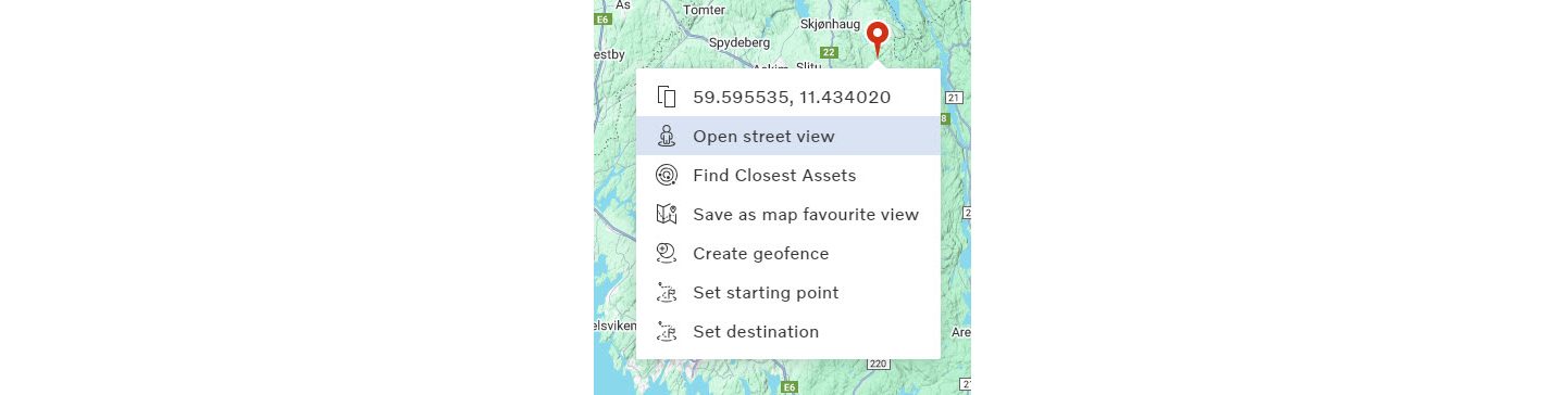 Imagen: Haga clic derecho en cualquier lugar del mapa para abrir la vista de calle de una ubicación específica 