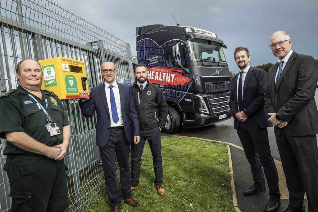 Hartshorne's 'Healthy Heart' truck  is a hit with Volvo customers!