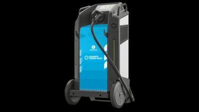 Volvo Trucks’ Vendor Direct Shipping program provides Volvo VNR Electric truck customers the opportunity to include mobile and fixed charging hardware solutions like this Kempower 50kW Mobile DC Fast Charger from Gilbarco Veeder-Root to support small and midsize fleets as they transition to battery-electric trucks.