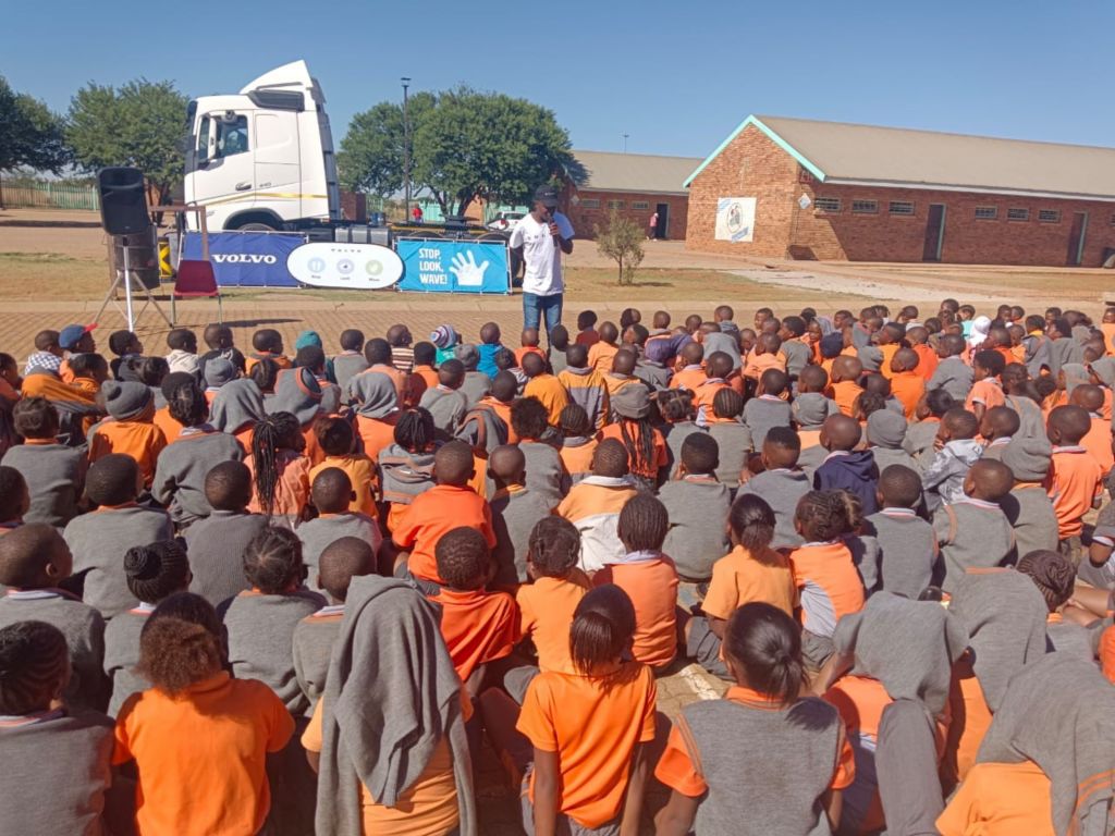 Volvo Trucks spreading the message of road safety to school children across South Africa.