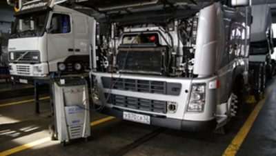 Обслуживание климатической установки грузовиков
