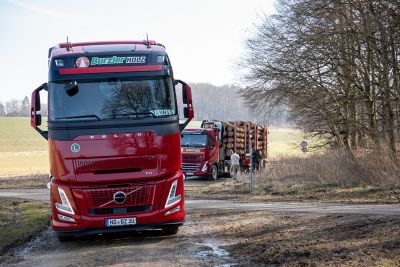 Der Volvo FH Aero mit I-Save ermöglicht durch seine aerodynamische Fahrerhauskabine Kraftstoffersparnisse von fünf Prozent. 