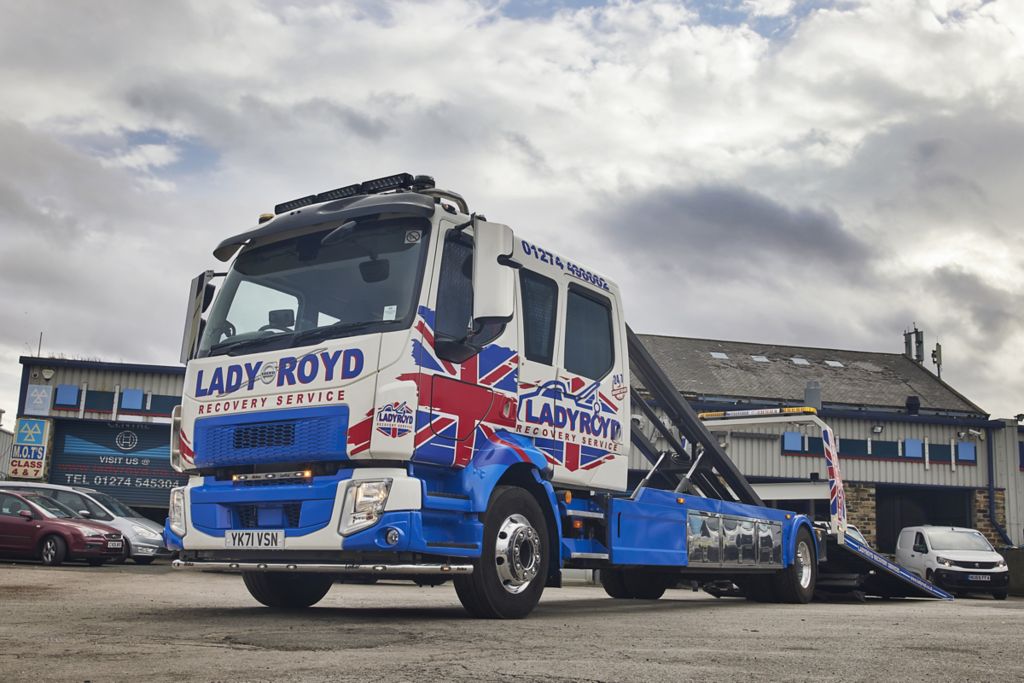 Volvo FL recovery truck makes its debut at Ladyroyd Garage
