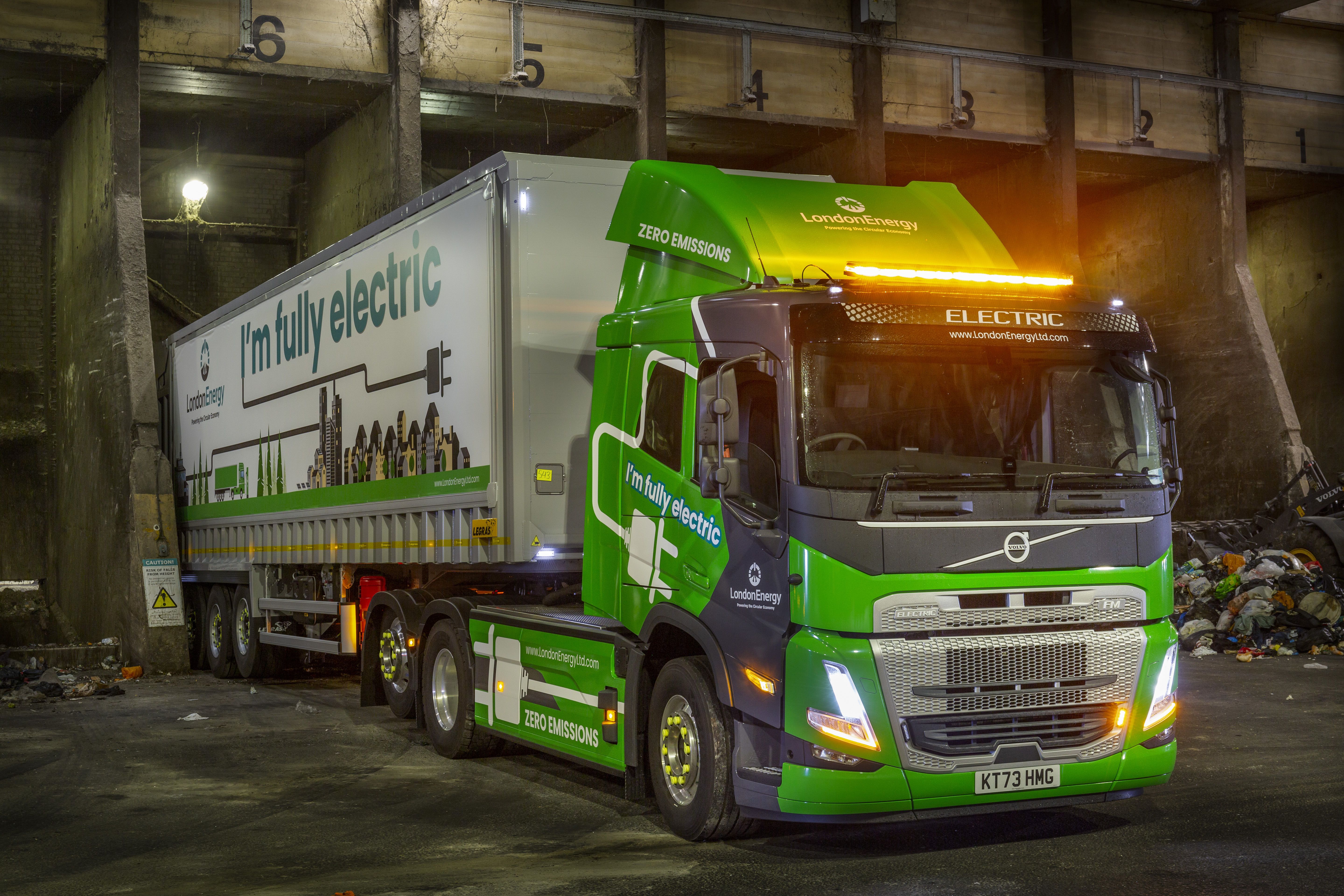 LondonEnergy's new Volvo FM Electric helps turn waste into renewable power