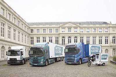 Volvo Group displays it's three-pronged approach to decarbonizing transport