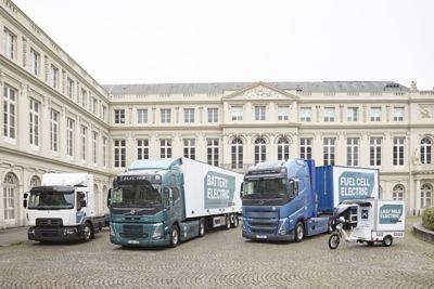 Volvo Group displays it's three-pronged approach to decarbonizing transport