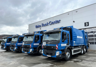 Volvo dodalo 4 vozidlá Volvo FE CNG spoločnosti Marius Pedersen