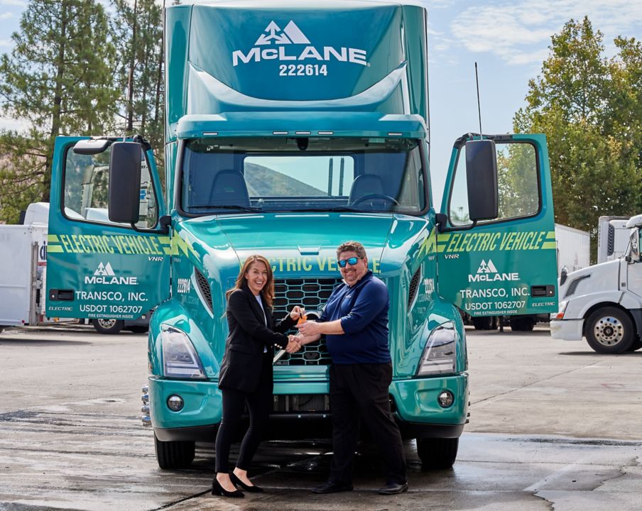McLane Company Integrates Volvo VNR Electric Trucks Into Southern California Supply Chain Logistics 