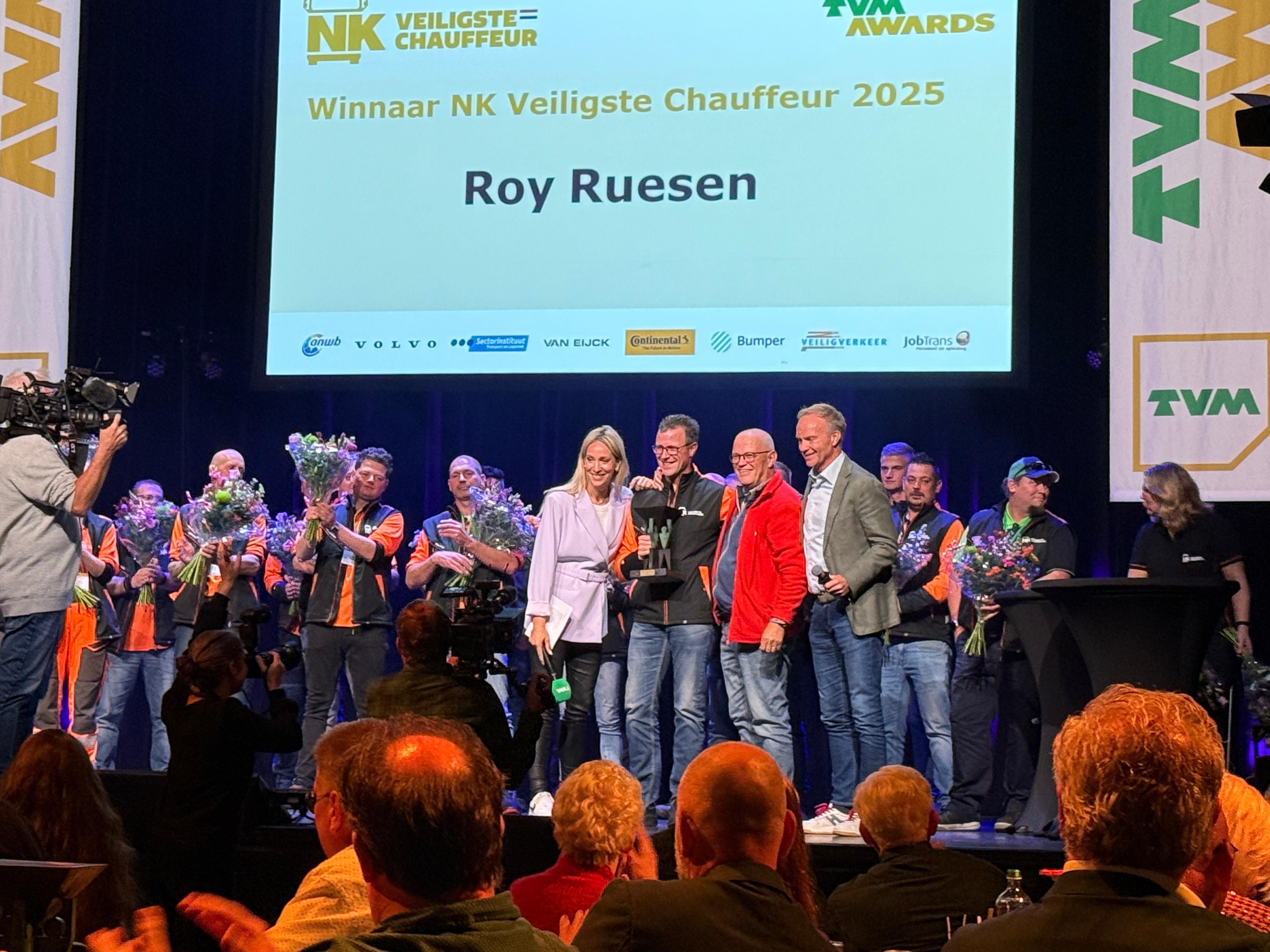 Roy Ruesen wint NK Veiligste Chauffeur 2025